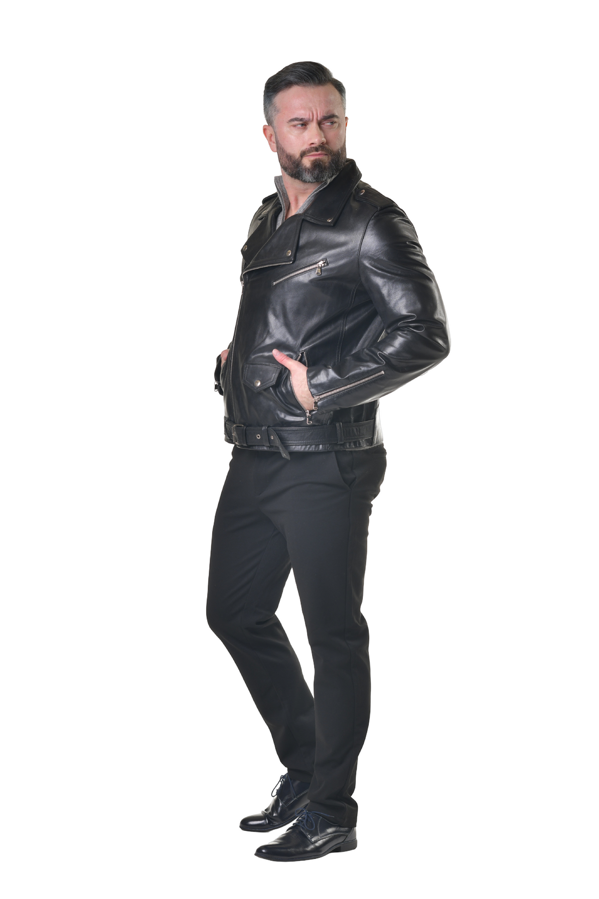 Kožená Motorkářská bunda Esteban