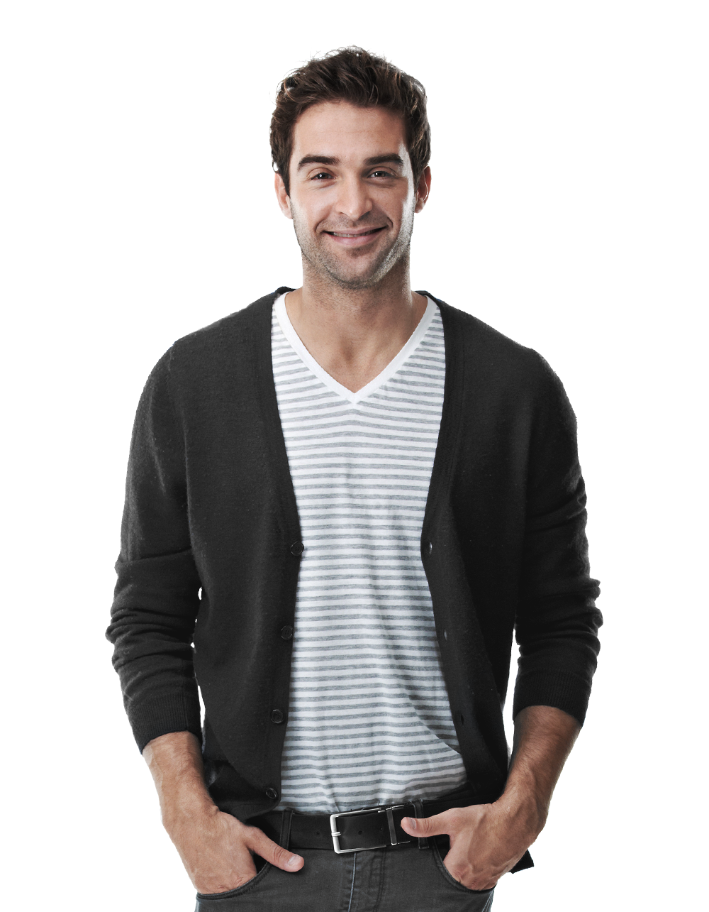 Černý cardigan