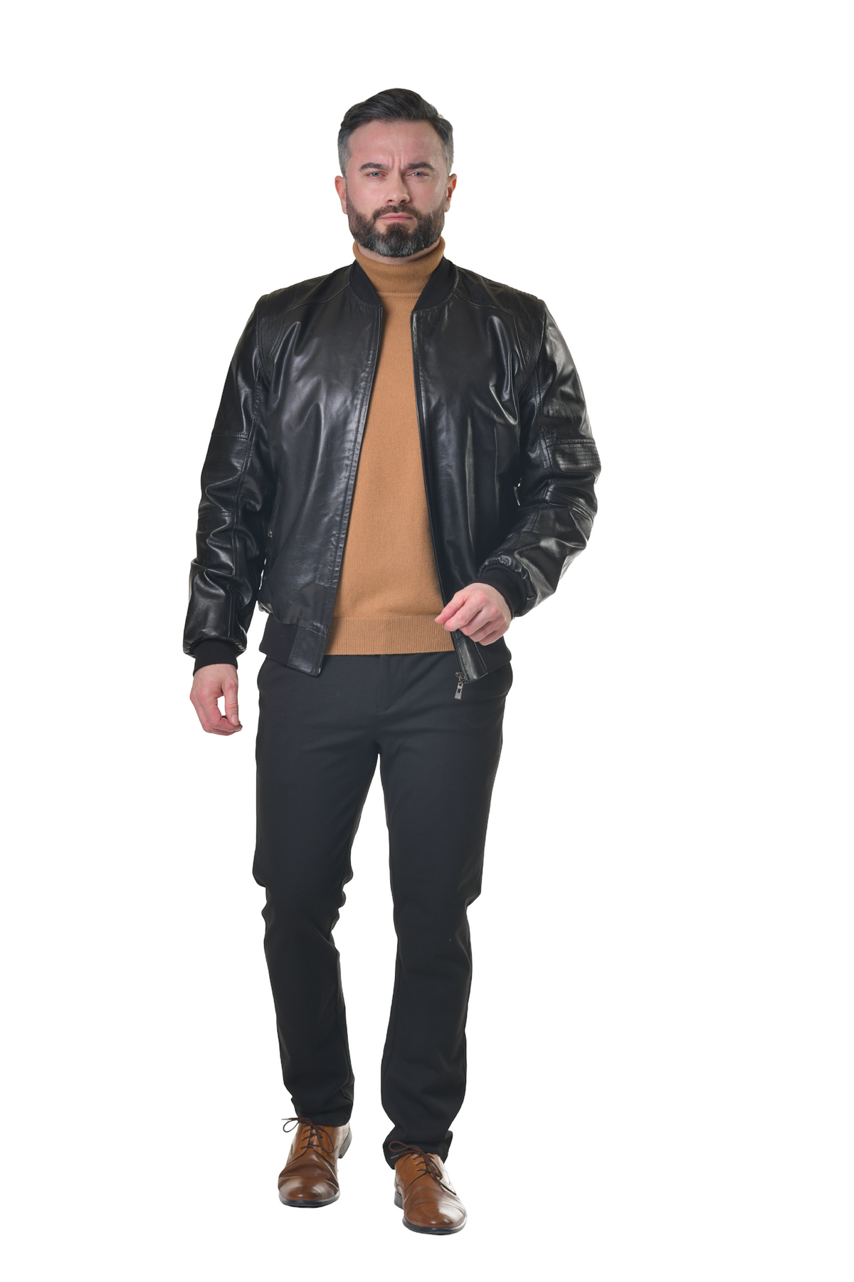 Kožený Bomber classic Charlie
