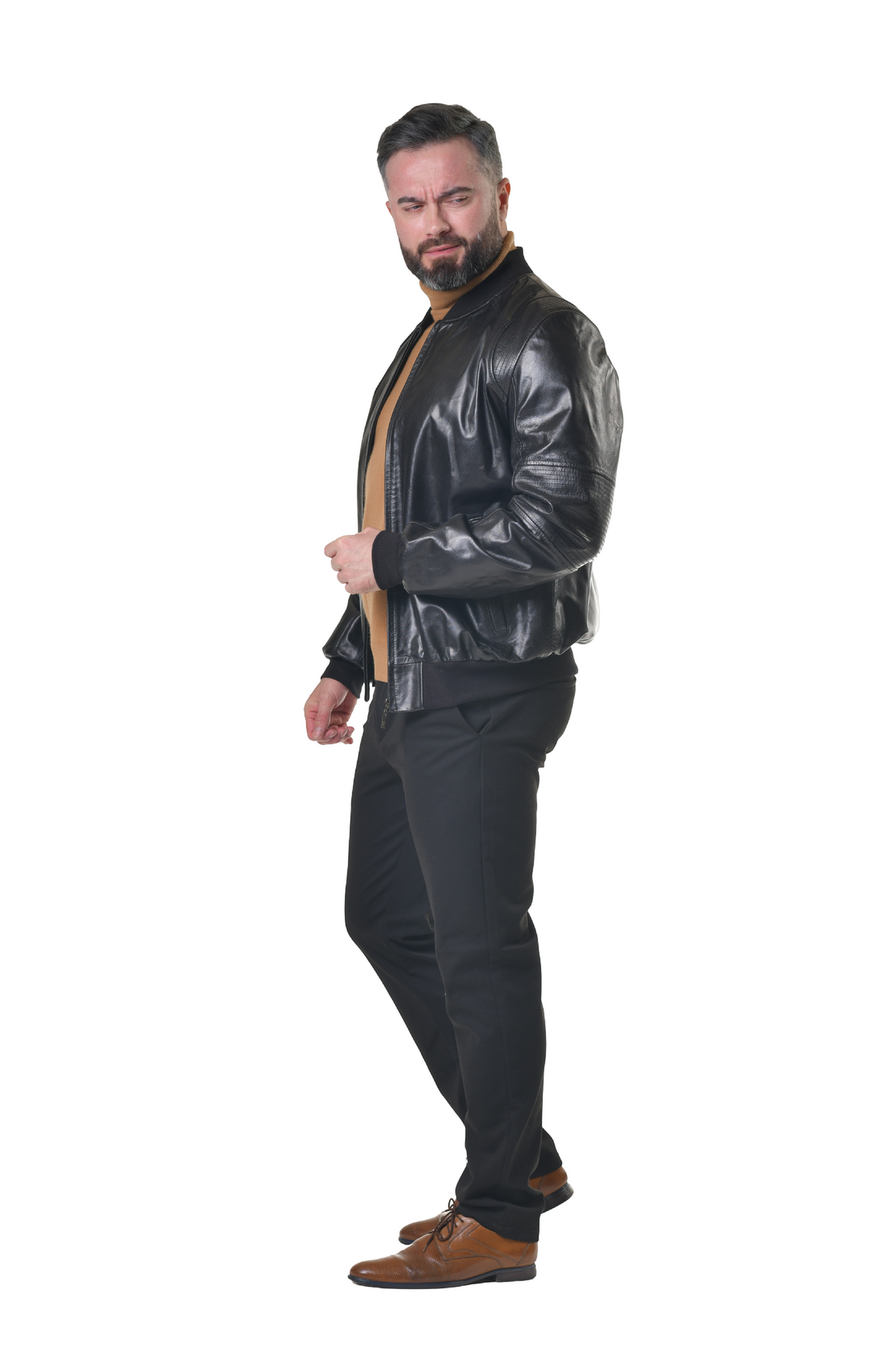 Kožený Bomber classic Charlie