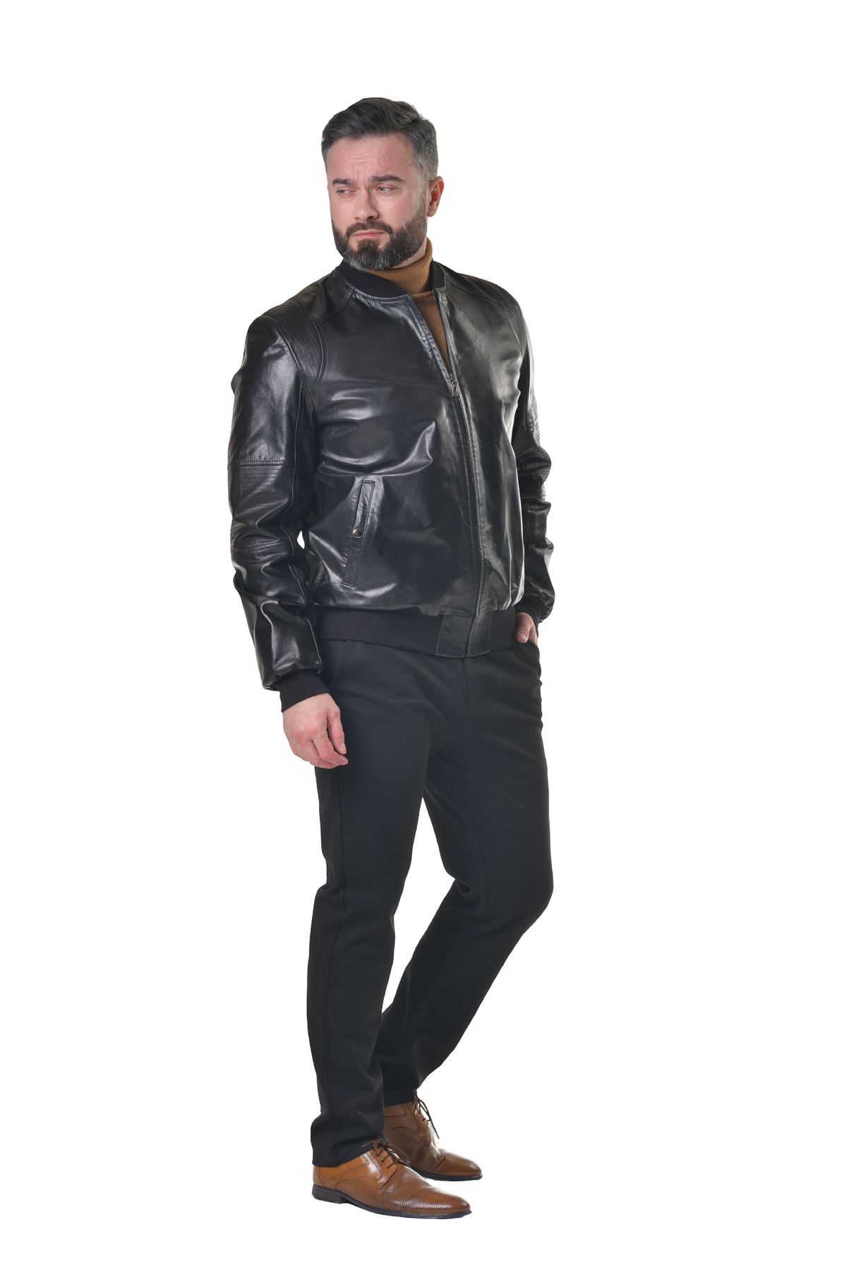 Kožený Bomber classic Charlie